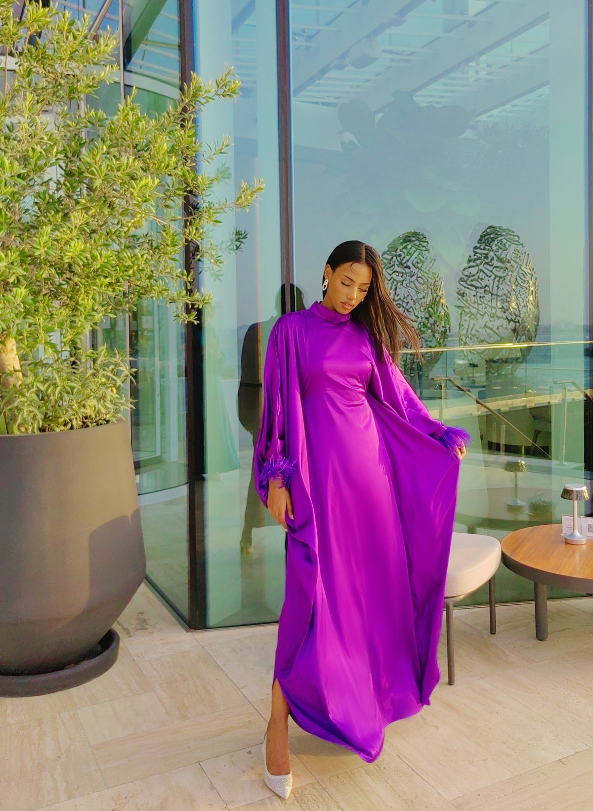 Royal Orchid Kaftan