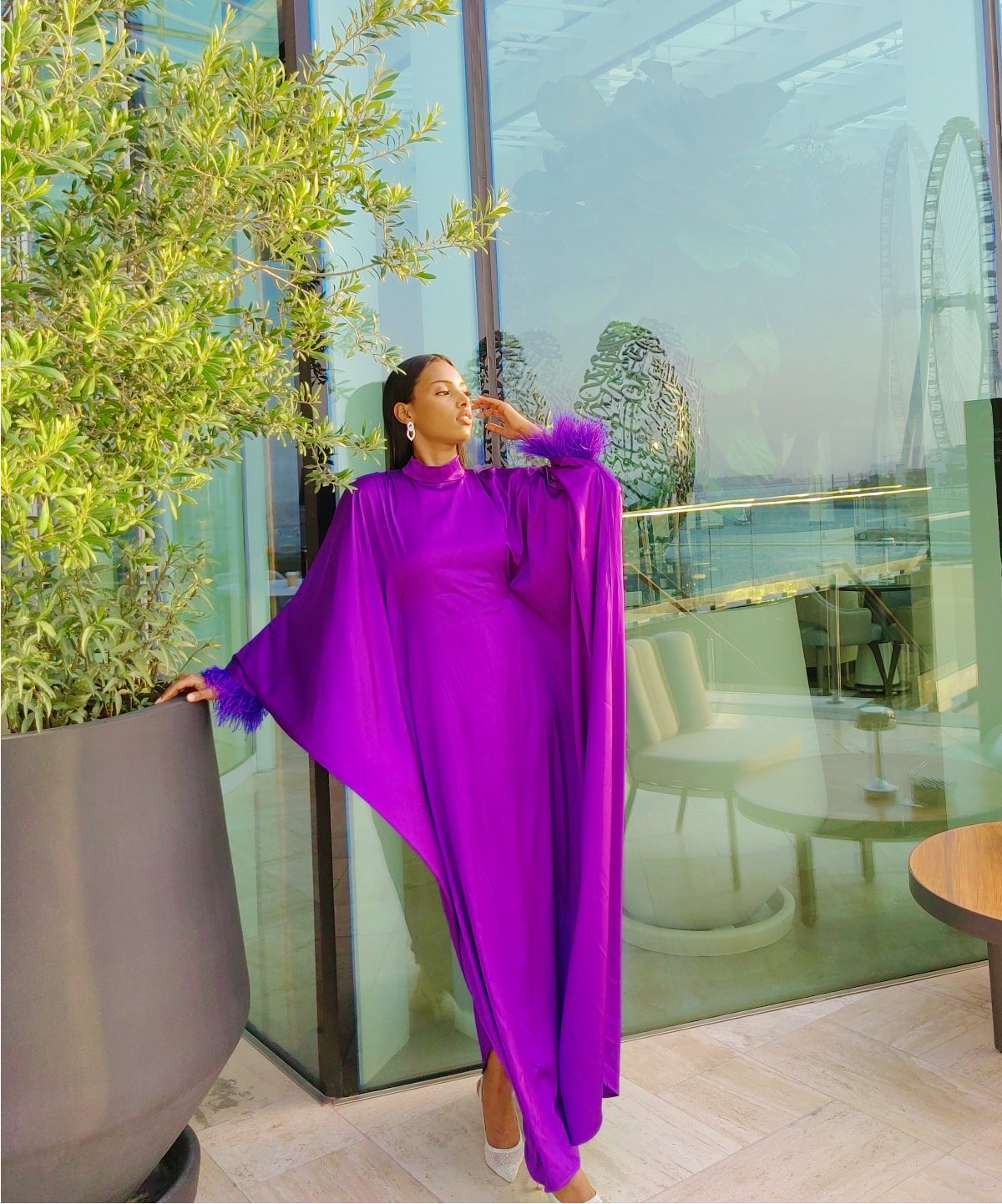 Royal Orchid Kaftan