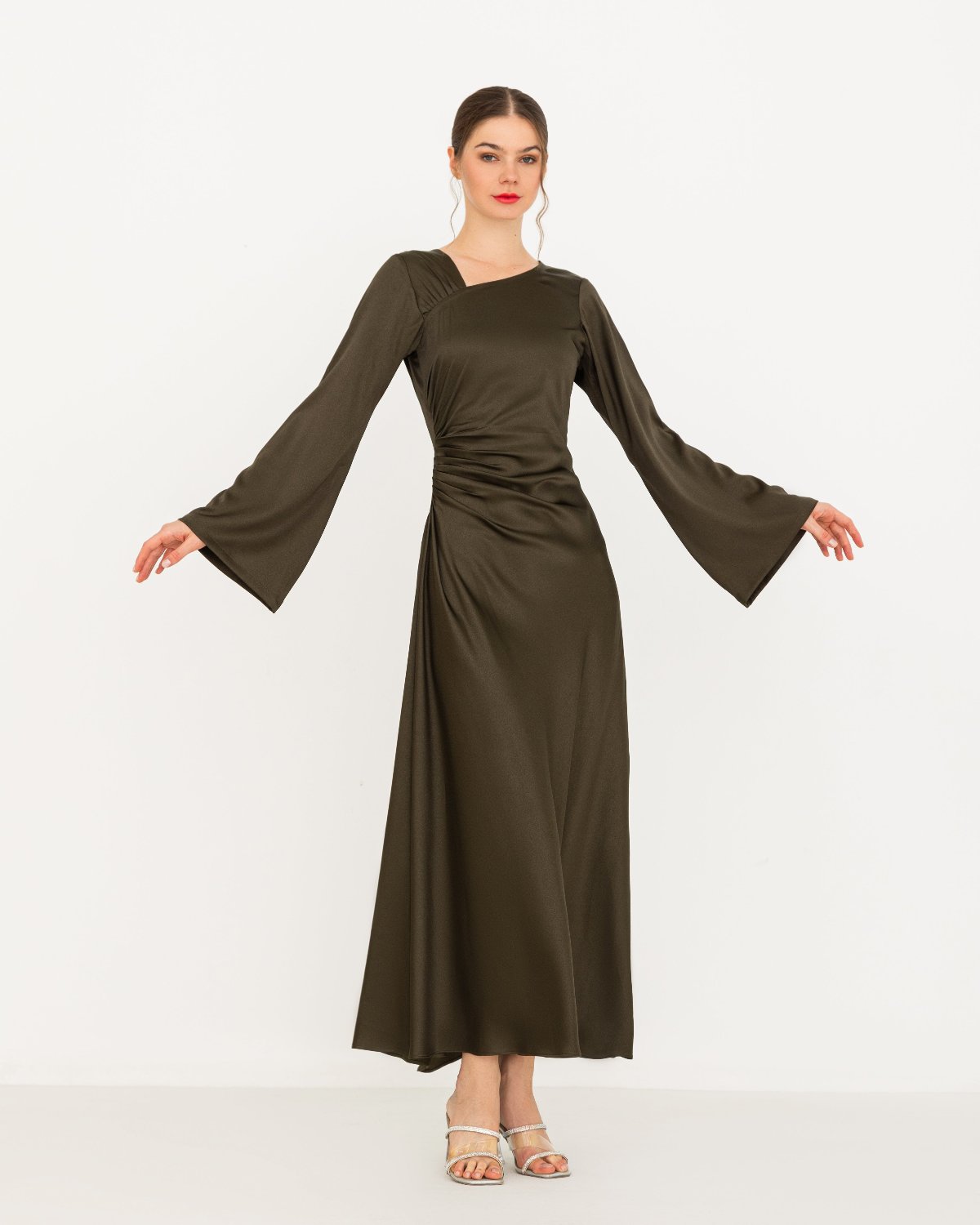Jade Satin Maxi Dress HOUSE OF CHARMS Jade Satin Maxi Dress HOUSE OF CHARMS