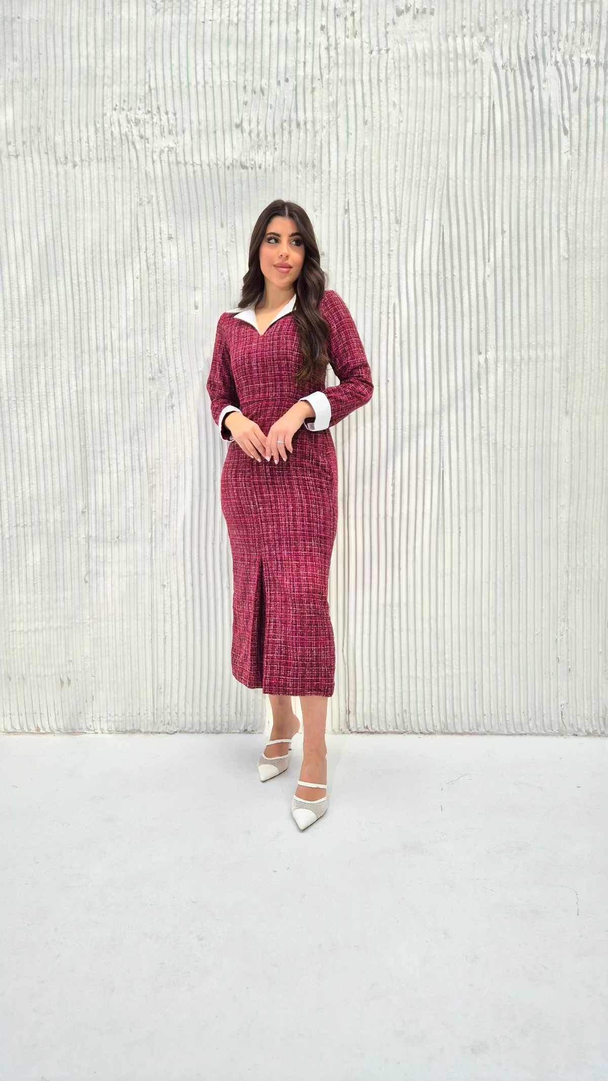 Scarlet Tweed Midi Dress HOUSE OF CHARMS Scarlet Tweed Midi Dress HOUSE OF CHARMS